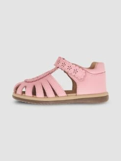Jojo Maman Bebe JoJo Maman Bébé Pink Girls' Pretty Closed Toe Leather Sandals -Jojo Maman Bebe 447419s4