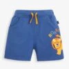 Jojo Maman Bebe JoJo Maman Bébé Indigo Boys' Indigo Lion Appliqué Pet In Pocket Shorts -Jojo Maman Bebe 448481s