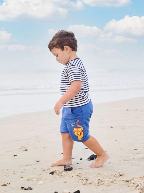 Jojo Maman Bebe JoJo Maman Bébé Indigo Boys' Indigo Lion Appliqué Pet In Pocket Shorts 7 Jojo Maman Bebe JoJo Maman Bébé Indigo Boys' Indigo Lion Appliqué Pet In Pocket Shorts - Image 5