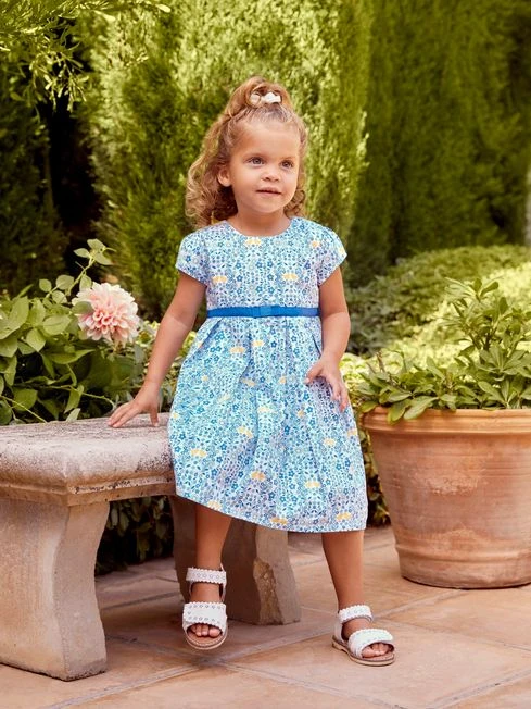 Jojo Maman Bebe JoJo Maman Bébé Blue Floral Party Dress 3 Jojo Maman Bebe JoJo Maman Bébé Blue Floral Party Dress
