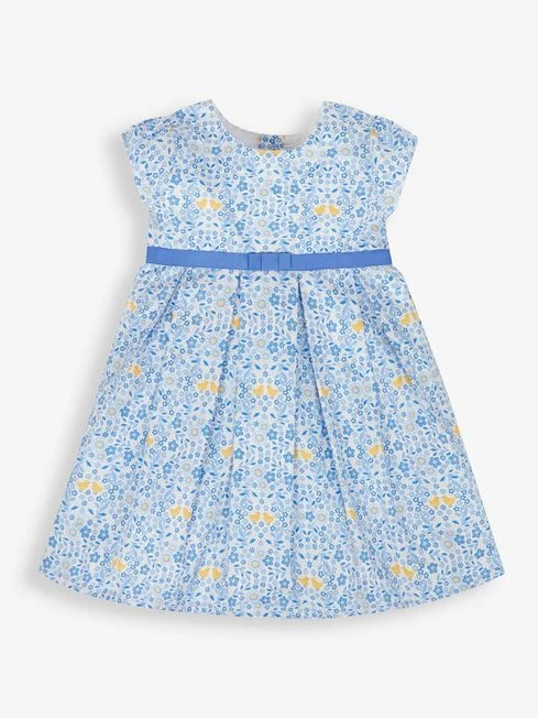 Jojo Maman Bebe JoJo Maman Bébé Blue Floral Party Dress 5 Jojo Maman Bebe JoJo Maman Bébé Blue Floral Party Dress - Image 3