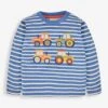 Jojo Maman Bebe JoJo Maman Bébé Indigo Blue Tractor Applique Top -Jojo Maman Bebe 507244s