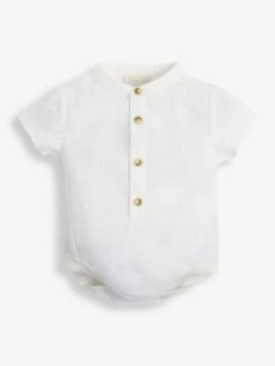 Jojo Maman Bebe JoJo Maman Bébé Stone 2-Piece Baby Grandad Shirt & Shorts Set 14 Jojo Maman Bebe JoJo Maman Bébé Stone 2-Piece Baby Grandad Shirt & Shorts Set -Jojo Maman Bebe 513092s5