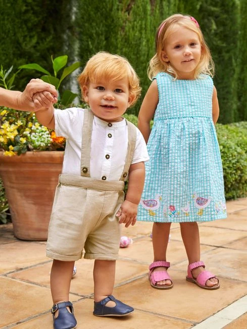 Jojo Maman Bebe JoJo Maman Bébé Stone 2-Piece Baby Grandad Shirt & Shorts Set 10 Jojo Maman Bebe JoJo Maman Bébé Stone 2-Piece Baby Grandad Shirt & Shorts Set - Image 8