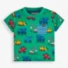 Jojo Maman Bebe JoJo Maman Bébé Green Construction Print Pocket T-Shirt -Jojo Maman Bebe 514715s