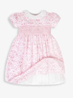 Jojo Maman Bebe JoJo Maman Bébé Pink Bunny Print Frill Collar Party Dress -Jojo Maman Bebe 516353s2