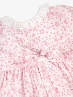 Jojo Maman Bebe JoJo Maman Bébé Pink Bunny Print Frill Collar Party Dress -Jojo Maman Bebe 516353s5