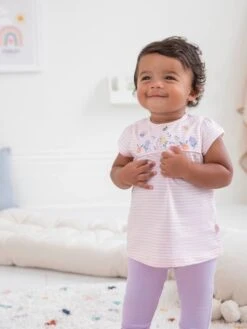 Jojo Maman Bebe JoJo Maman Bébé Pink 2-Piece Stripe Bunny Top & Ribbed Leggings Set -Jojo Maman Bebe 519828s8