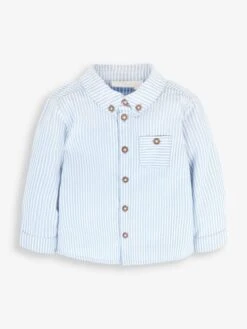 Jojo Maman Bebe JoJo Maman Bébé Blue Ticking Stripe Shirt