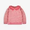 Jojo Maman Bebe JoJo Maman Bébé Rose Woodland Floral Sweatshirt With Broderie Collar 2 Jojo Maman Bebe JoJo Maman Bébé Rose Woodland Floral Sweatshirt With Broderie Collar -Jojo Maman Bebe 539798s