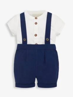 Jojo Maman Bebe Jojo Maman Bébé Blue 2-Piece Navy Baby Grandad Shirt & Shorts Set 12 Jojo Maman Bebe Jojo Maman Bébé Blue 2-Piece Navy Baby Grandad Shirt & Shorts Set -Jojo Maman Bebe 540014s4