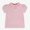 Jojo Maman Bebe JoJo Maman Bébé Pink Plain Peter Pan Collar T-Shirt -Jojo Maman Bebe 548986s
