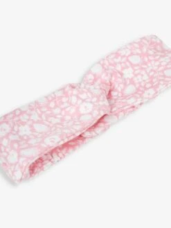 Jojo Maman Bebe JoJo Maman Bébé Pink 2-Piece Strawberry Floral Print Smocked Romper & Headband Set -Jojo Maman Bebe 561987s4