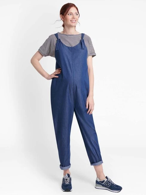 Jojo Maman Bebe JoJo Maman Bébé Navy/Ecru Stripe Navy & Ecru Stripe Shoulder Opening Maternity & Nursing Top 4 Jojo Maman Bebe JoJo Maman Bébé Navy/Ecru Stripe Navy & Ecru Stripe Shoulder Opening Maternity & Nursing Top - Image 2