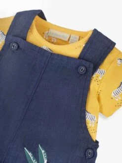Jojo Maman Bebe JoJo Maman Bébé Chambray 2-Piece Safari Pocket Short Dungarees & Top Set -Jojo Maman Bebe 572045s3