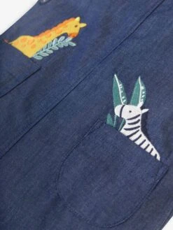 Jojo Maman Bebe JoJo Maman Bébé Chambray 2-Piece Safari Pocket Short Dungarees & Top Set -Jojo Maman Bebe 572045s4