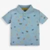 Jojo Maman Bebe JoJo Maman Bébé Blue Safari Print Polo Shirt -Jojo Maman Bebe 580594s