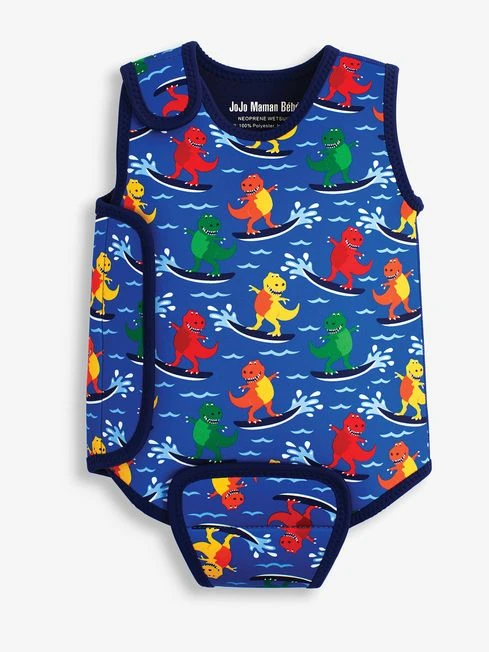 Jojo Maman Bebe JoJo Maman Bébé Dinosaur Print Baby Wetsuit 4 Jojo Maman Bebe JoJo Maman Bébé Dinosaur Print Baby Wetsuit - Image 2