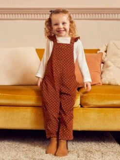 Jojo Maman Bebe JoJo Maman Bébé Toffee Frill Cord Dungarees