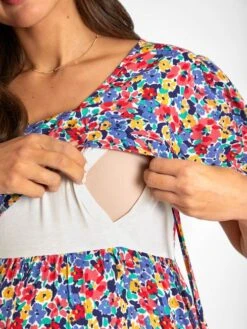 Jojo Maman Bebe JoJo Maman Bébé Floral Print Tiered Maternity & Nursing Midi Dress 16 Jojo Maman Bebe JoJo Maman Bébé Floral Print Tiered Maternity & Nursing Midi Dress -Jojo Maman Bebe 604298s4