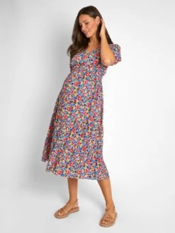 Jojo Maman Bebe JoJo Maman Bébé Floral Print Tiered Maternity & Nursing Midi Dress 18 Jojo Maman Bebe JoJo Maman Bébé Floral Print Tiered Maternity & Nursing Midi Dress -Jojo Maman Bebe 604298s6