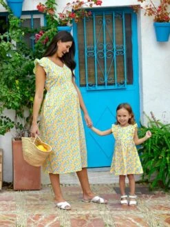 Jojo Maman Bebe JoJo Maman Bébé White Bright Lemon Print Summer Dress 11 Jojo Maman Bebe JoJo Maman Bébé White Bright Lemon Print Summer Dress -Jojo Maman Bebe 604724s4