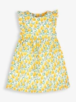 Jojo Maman Bebe JoJo Maman Bébé White Bright Lemon Print Summer Dress 12 Jojo Maman Bebe JoJo Maman Bébé White Bright Lemon Print Summer Dress -Jojo Maman Bebe 604724s5