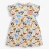 Jojo Maman Bebe JoJo Maman Bébé Natural Girls' Safari Print Dress With Pockets -Jojo Maman Bebe 606631s
