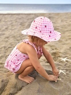 Jojo Maman Bebe JoJo Maman Bébé Gingham Floppy Sun Hat UPF 50 -Jojo Maman Bebe 607071s7