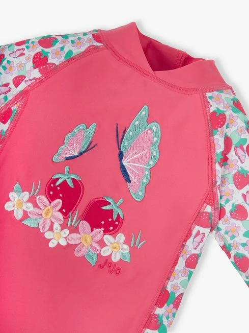 Jojo Maman Bebe JoJo Maman Bébé Strawberry 1-Piece Butterfly UPF 50 Sun Protection Suit 4 Jojo Maman Bebe JoJo Maman Bébé Strawberry 1-Piece Butterfly UPF 50 Sun Protection Suit - Image 2