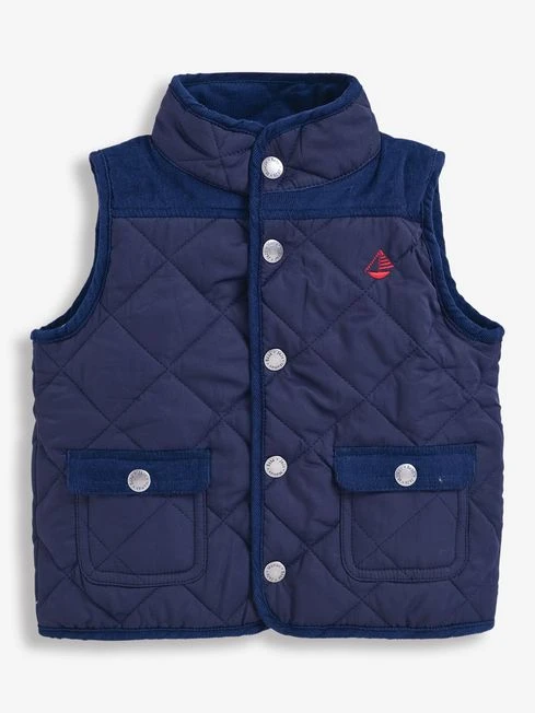 Jojo Maman Bebe JoJo Maman Bébé Navy Quilted Gilet 5 Jojo Maman Bebe JoJo Maman Bébé Navy Quilted Gilet - Image 3