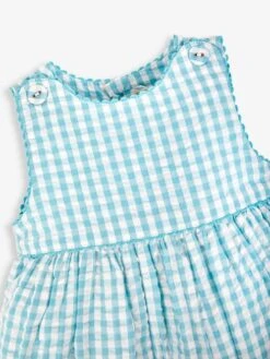 Jojo Maman Bebe JoJo Maman Bébé Duck Egg Gingham Duck Appliqué Dress -Jojo Maman Bebe 612825s4