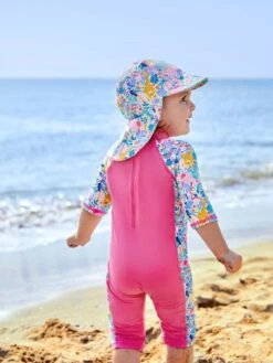 Jojo Maman Bebe JoJo Maman Bébé Jungle Kids' Flap Sun Protection Hat -Jojo Maman Bebe 615709s5