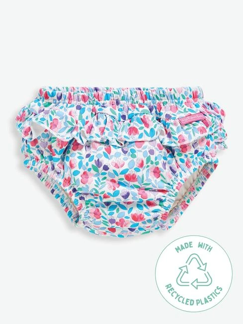 Jojo Maman Bebe JoJo Maman Bébé Floral Meadow Frilly Swim Nappy 5 Jojo Maman Bebe JoJo Maman Bébé Floral Meadow Frilly Swim Nappy - Image 3