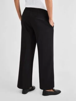 Jojo Maman Bebe JoJo Maman Bébé Black Crepe Wide Leg Trousers With Elasticated Waistband -Jojo Maman Bebe 622512s2
