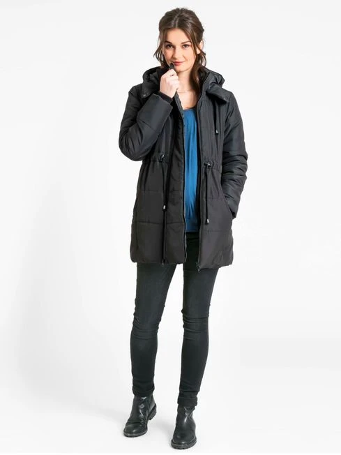 Jojo Maman Bebe JoJo Maman Bébé Black 2-in-1 Padded Maternity Jacket 3 Jojo Maman Bebe JoJo Maman Bébé Black 2-in-1 Padded Maternity Jacket