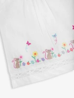 Jojo Maman Bebe JoJo Maman Bébé White Mouse Embroidered Blouse -Jojo Maman Bebe 655667s3
