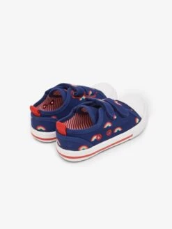 Jojo Maman Bebe JoJo Maman Bébé Navy Kids' Rainbow Canvas Pumps -Jojo Maman Bebe 664851s2