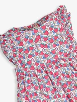Jojo Maman Bebe JoJo Maman Bébé Pink Pretty Strawberry Print Summer Dress -Jojo Maman Bebe 668545s4