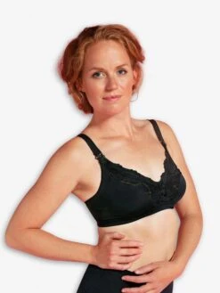 Carriwell Black Carriwell Lace Maternity & Nursing Bra