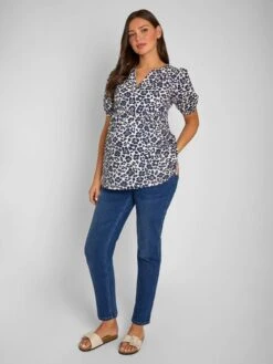 Jojo Maman Bebe JoJo Maman Bébé Navy Animal Print Maternity Blouse -Jojo Maman Bebe 671674s5