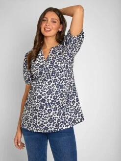 Jojo Maman Bebe JoJo Maman Bébé Navy Animal Print Maternity Blouse -Jojo Maman Bebe 671674s6