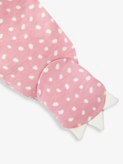 Jojo Maman Bebe JoJo Maman Bébé Pink Dinosaur Appliqué Zip Sleepsuit -Jojo Maman Bebe 689035s4