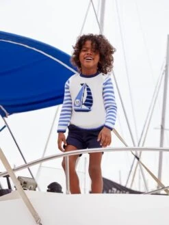 Jojo Maman Bebe JoJo Maman Bébé Ecru Boat Jumper