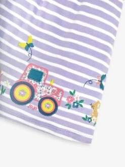 Jojo Maman Bebe JoJo Maman Bébé Lilac Stripe Tractor Appliqué Dress 7 Jojo Maman Bebe JoJo Maman Bébé Lilac Stripe Tractor Appliqué Dress -Jojo Maman Bebe 712782s3