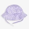 Jojo Maman Bebe JoJo Maman Bébé Lilac Lilac Bud Floral Print Floppy Sun Hat -Jojo Maman Bebe 717013s