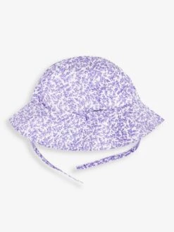 Jojo Maman Bebe JoJo Maman Bébé Lilac Lilac Bud Floral Print Floppy Sun Hat