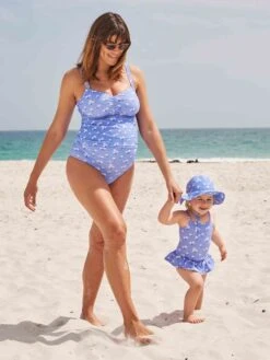 Jojo Maman Bebe JoJo Maman Bébé Daisy Print Swimsuit With Nappy