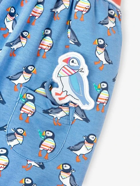 Jojo Maman Bebe JoJo Maman Bébé Cornflower Multi Coloured Stripe & Puffin Print With Pet In Pocket Combo Dress 7 Jojo Maman Bebe JoJo Maman Bébé Cornflower Multi Coloured Stripe & Puffin Print With Pet In Pocket Combo Dress - Image 5