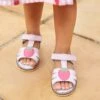 Jojo Maman Bebe JoJo Maman Bébé Pink Strawberry Appliqué Sandals -Jojo Maman Bebe 742202s